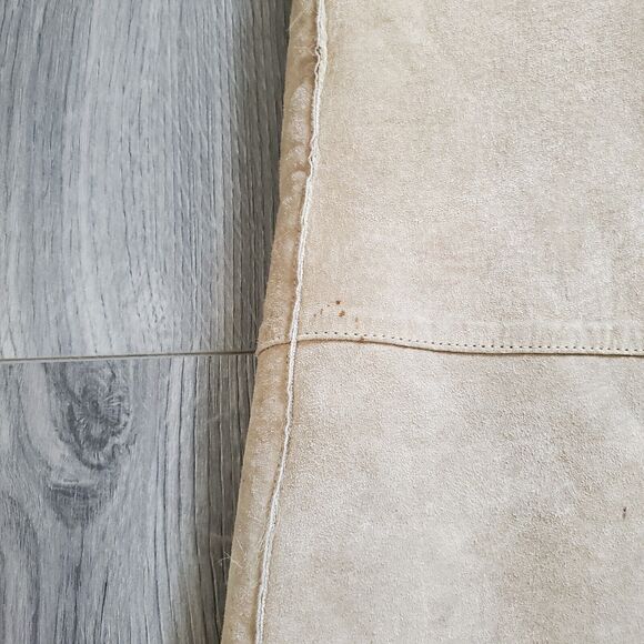 Vintage Penny Lane Coat Women's Large Long Leather Fur Boho Classic 90s Y2K - Picture 14 of 16